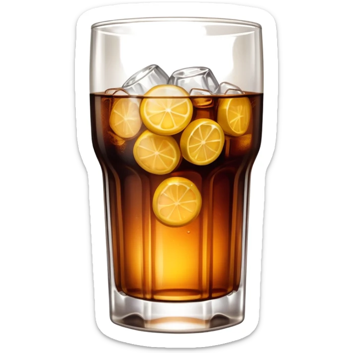 South African brandy and coke in a hi-ball glass straight glass no lemon sticker