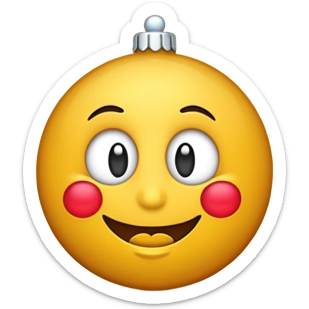 Emoji avec 2026 inscrit en gros pour fêter la nouvelle année  sticker