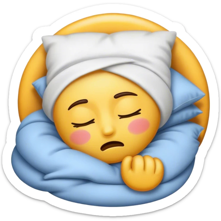 An emoji that is sleepy sticker