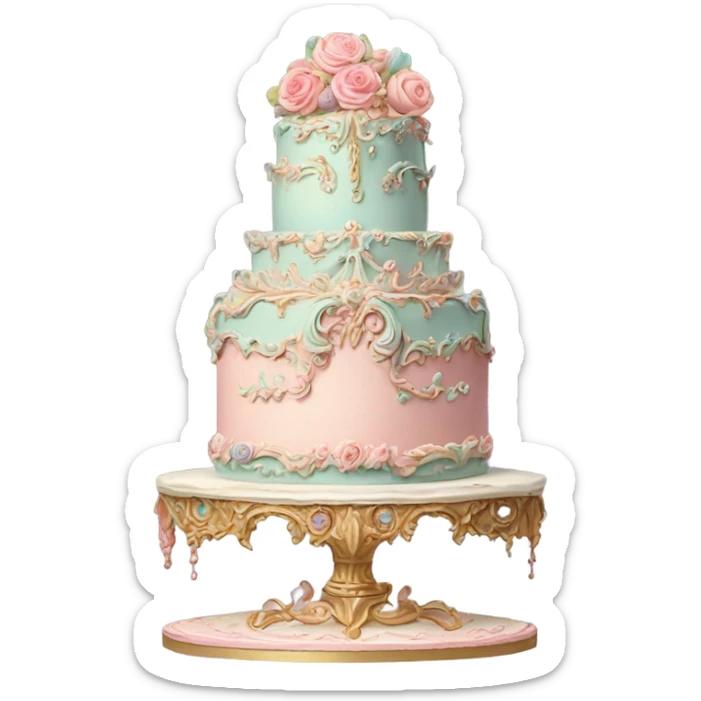 rococo cake sticker