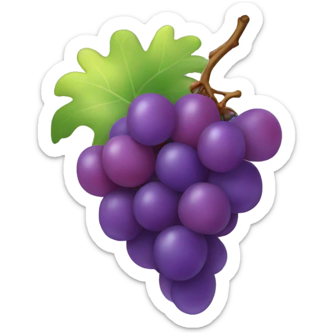 Rainbow grapes sticker