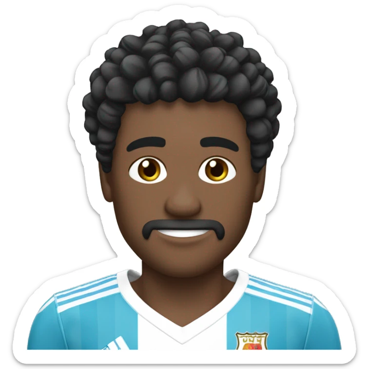 Peluquero con tijeras pelo corto malaga club de futbol sticker