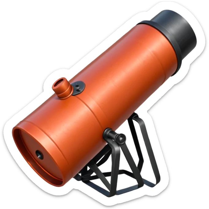 generate a realistic elongated anti-tank mine that can be carried by a drone sticker