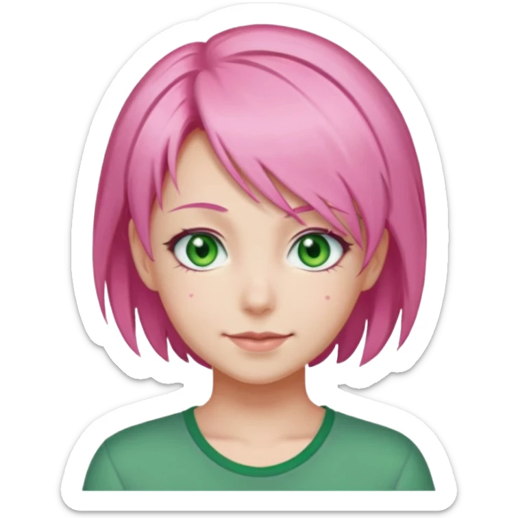 Mitsuri Kanroji, ultra détaillé, sourire narquois  sticker