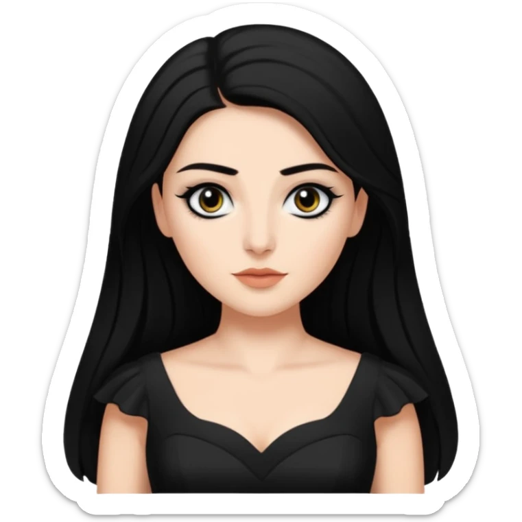 Alysanne Blackwood from Game of Thrones. She is known as black aly and is the Wife of Cregan Stark. I have her looking like Hande Erçel. sticker