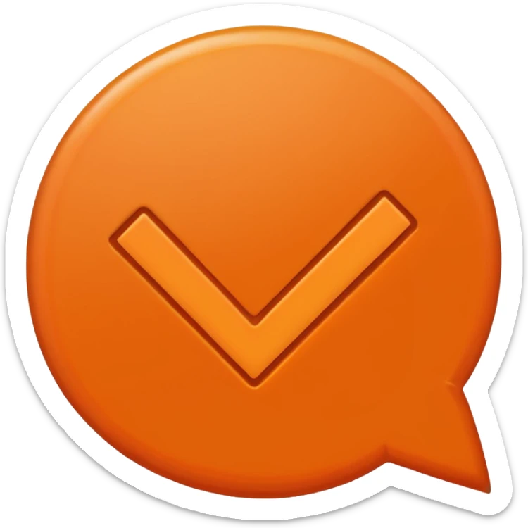 mach mir einen orangenen richtig hacken so wie der hier ✅ nur in orange sticker