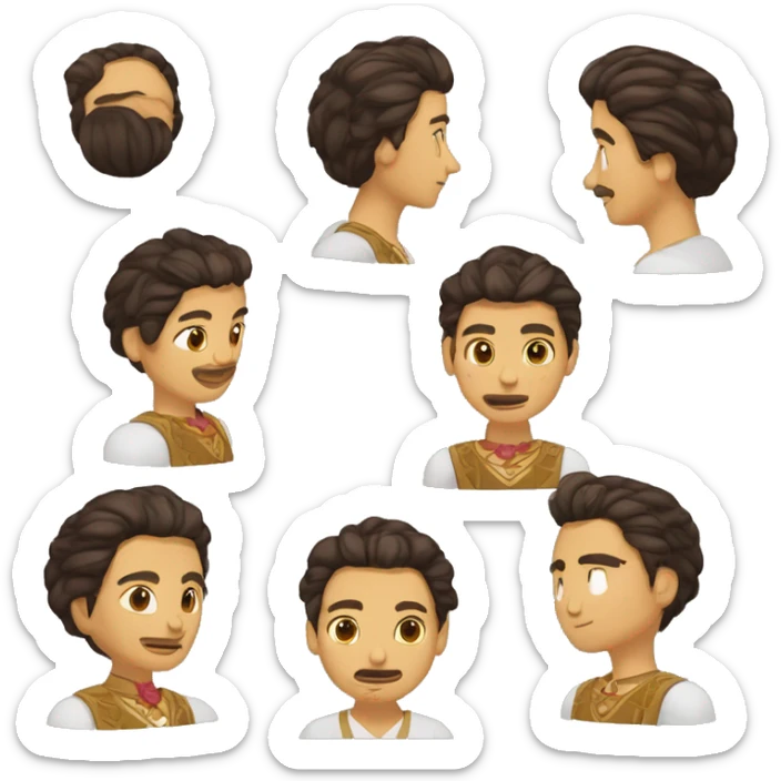 Xóchitl Gálvez pelo corto cafe castaño al hombro vestimenta tradicional sticker