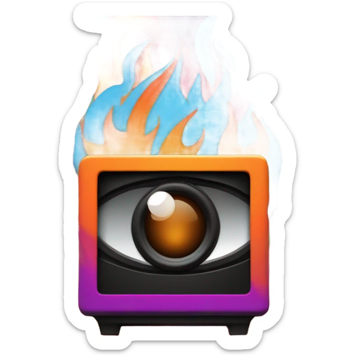 Bfdi firey speaker box. sticker