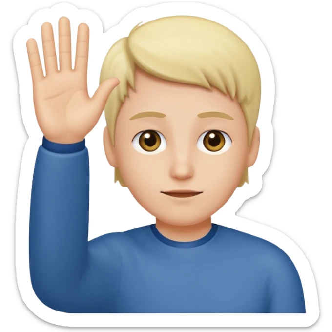  Indifference - lack of interest, concern, or sympathy  - waving hand in a dismissive gesture sticker