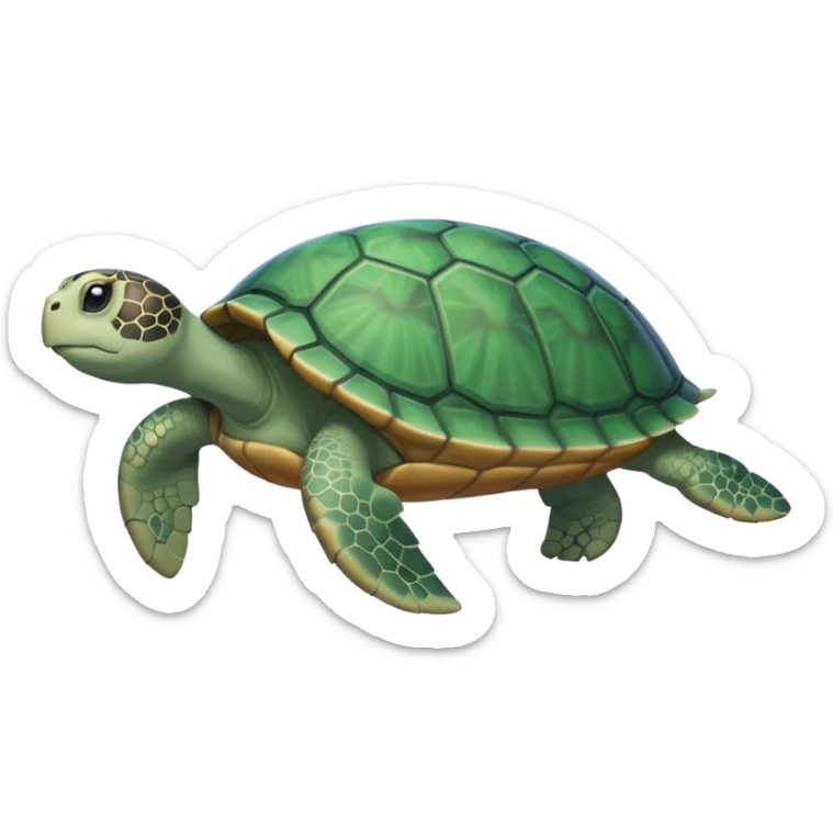 Turtle with a Cinderella dress on and a fart coming out of it sticker