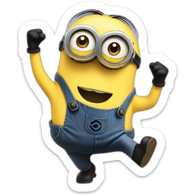 dancing minion sticker