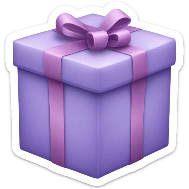 Lilac present sticker