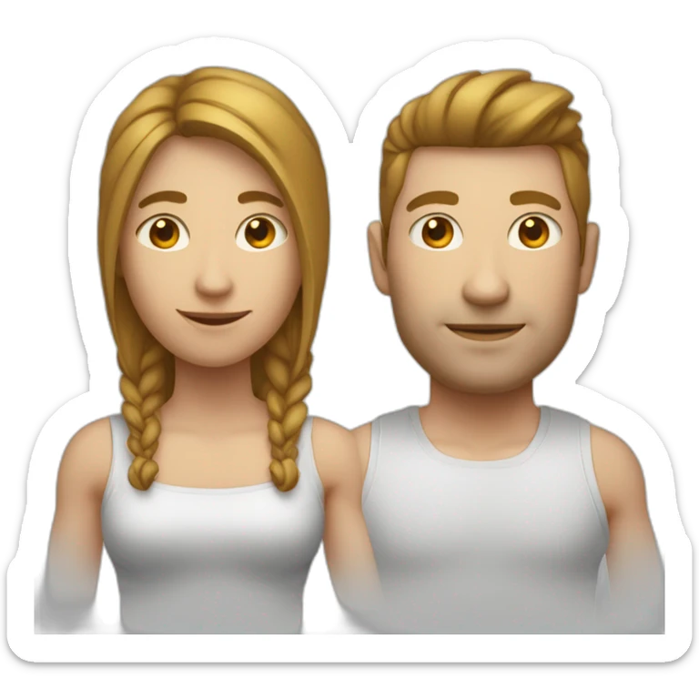 Personne avec un bras qui penche en haut vers la droite et l’autre aussi  sticker