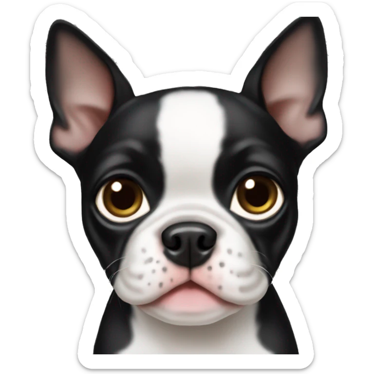 Boston terrier puppy  sticker