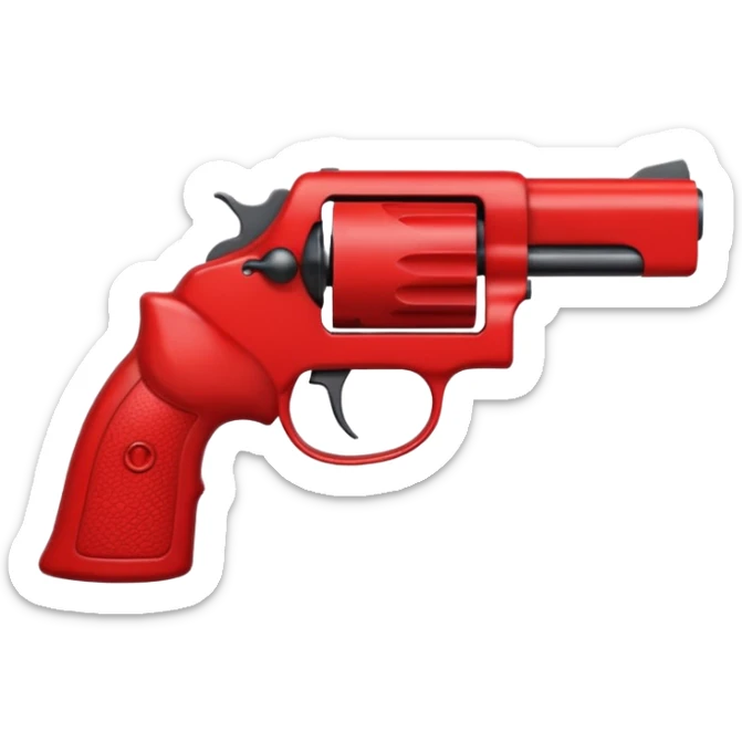 Un 👹 con una pistola en la mano  pero que sea como el emoji pero que salga como el emoji  sticker