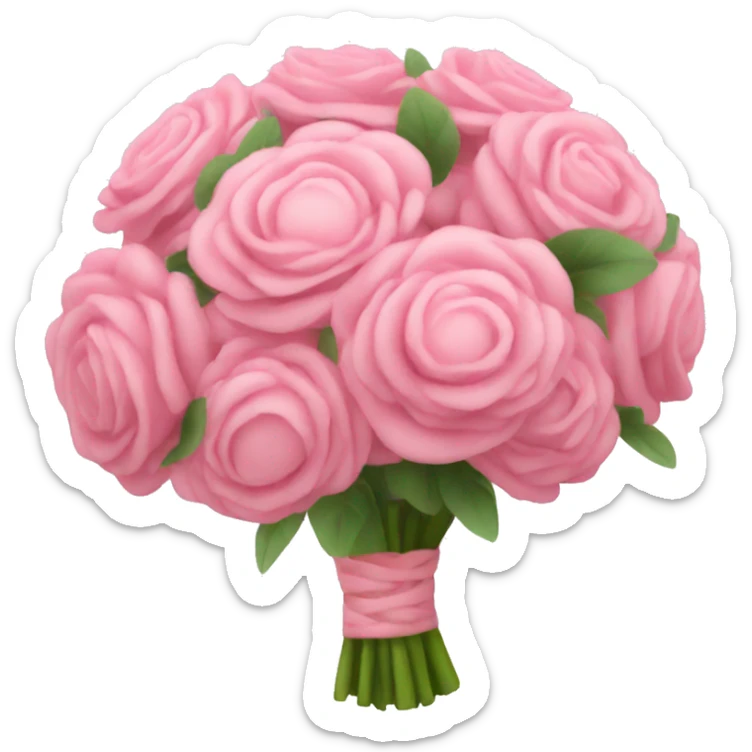 pink bouquet  sticker