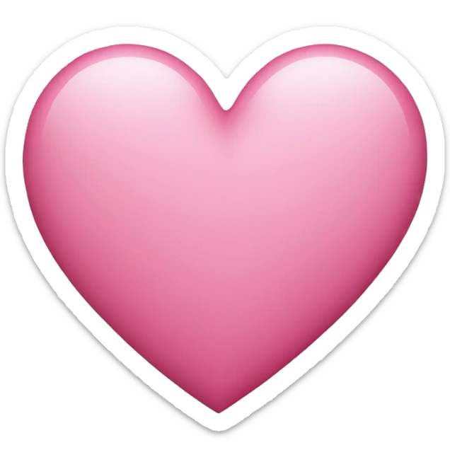 pink heart sticker