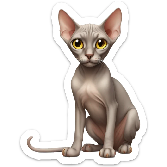 Sphinx cat sticker