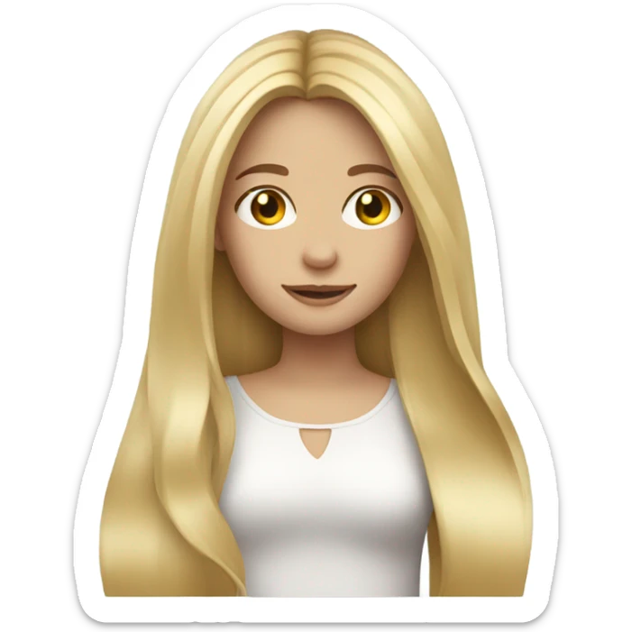 blonde girl  sticker