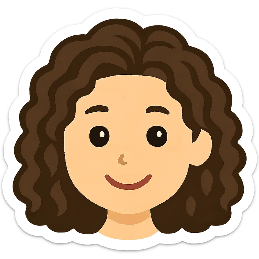 Remove the neck so only the face remains, in the style of Irasutoya simple cartoon with a friendly expression, light background. Focus on a clean and simple cartoon style typical of Irasutoya illustrations. sticker