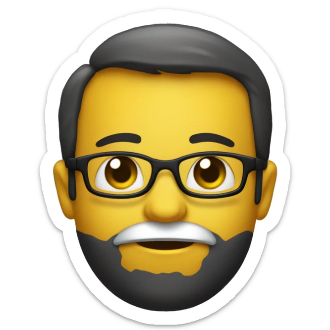 Crie um emoji cm brasão da radiologia preto e amarelo, misturado com o brasão da medicina  sticker