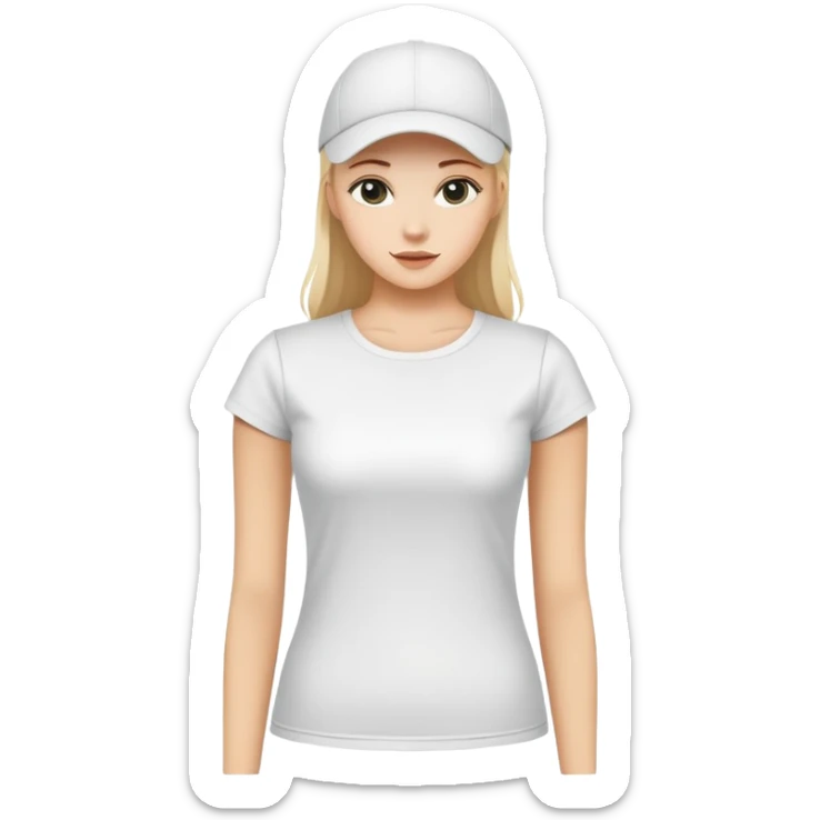 white women's t-shirt with round neck and short cap sleeves, fitted feminine cut, only the garment, isolated on white background, no model sticker