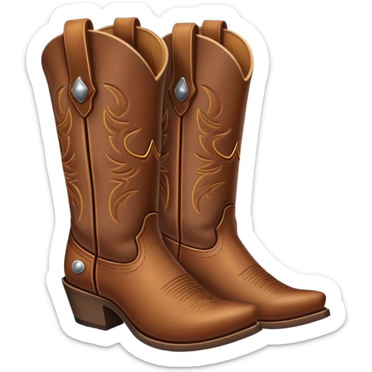 Cowboy boots sticker