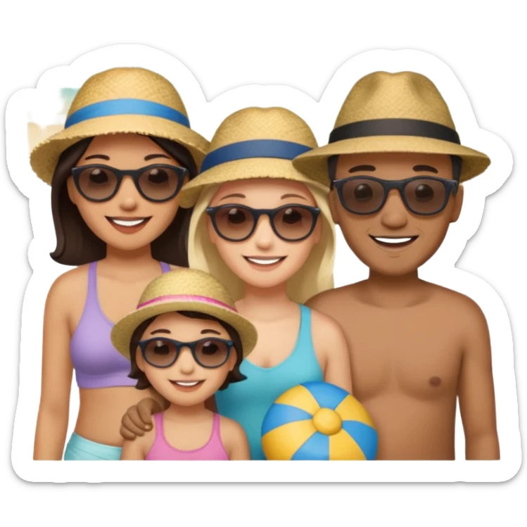 tourist familty sticker