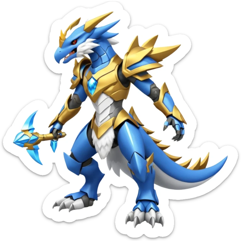 Wargreymon-Latios-Kyurem-Sergal-Fakémon-hybrid-fusion, full body sticker