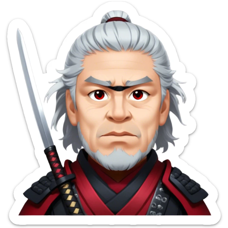 Fierce Samurai sticker