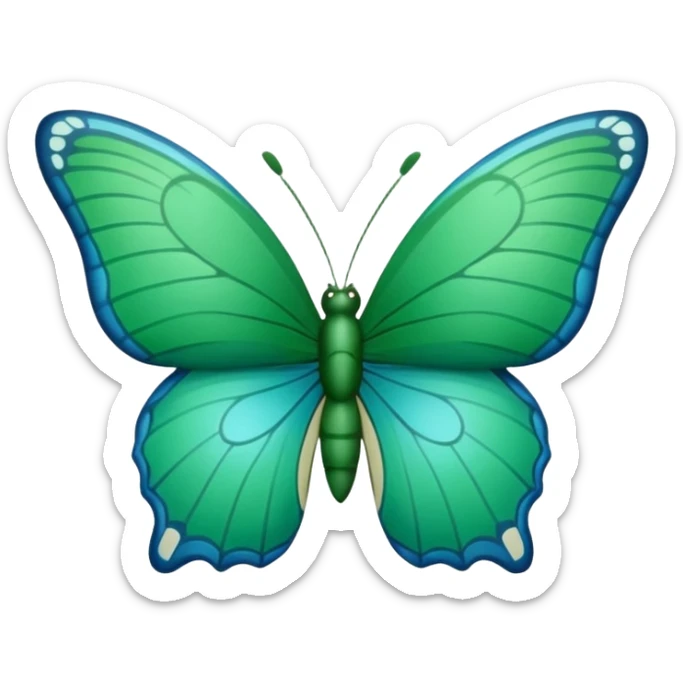 Créer un emoji représentant la Guadeloupe dans sa forme géographique réelle, vue du dessus sticker