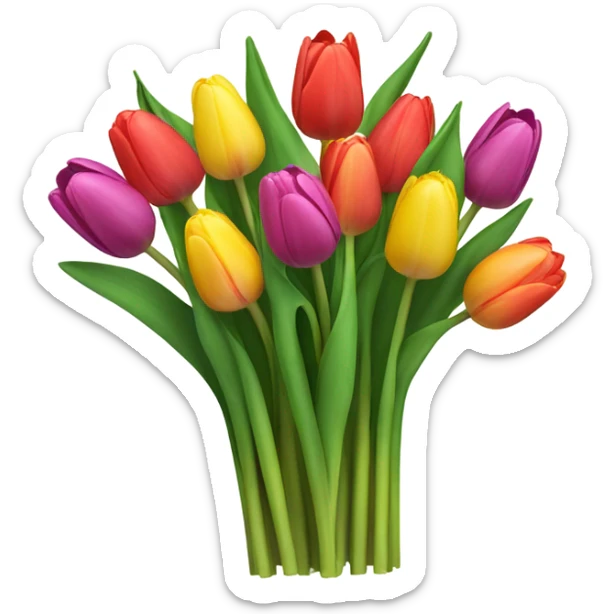 tulips sticker