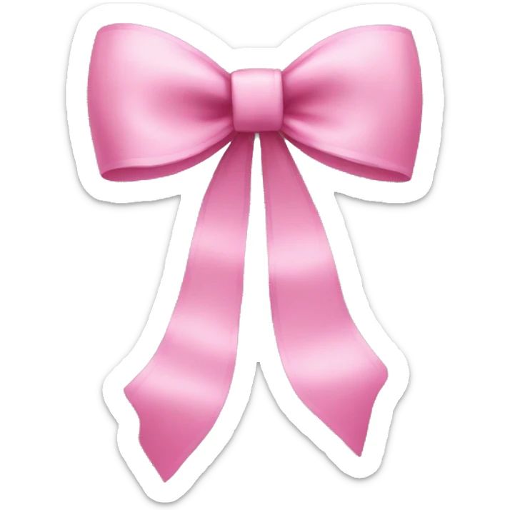 pink bow sticker