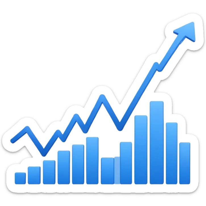 market chart sticker