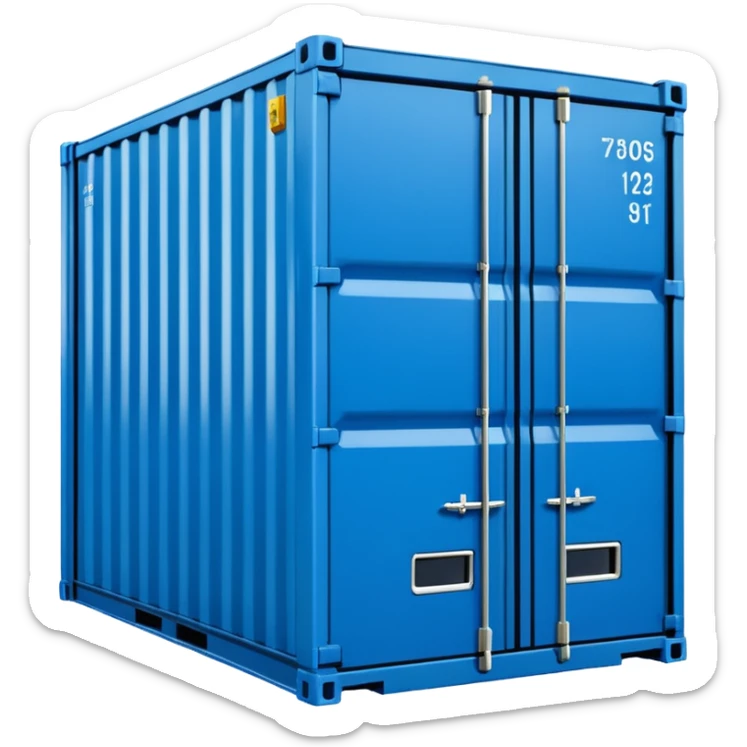 goods Contener emoji which is used for shipment of goods, single contaner, i want to use as emoji with size in height 24px and width in 24px sticker