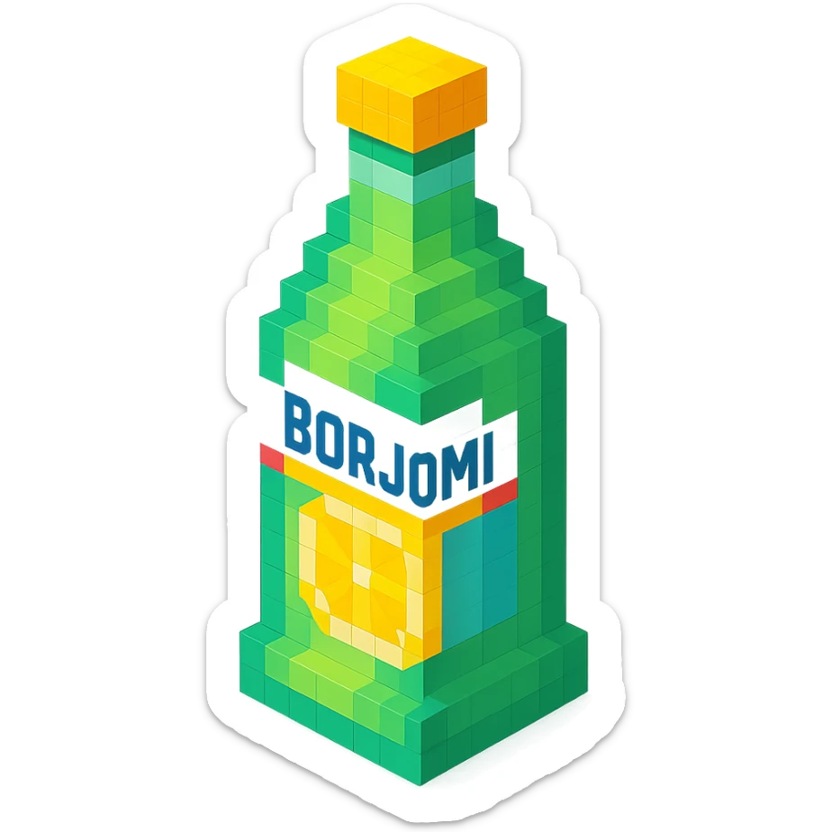 Borjomi lemonade sticker