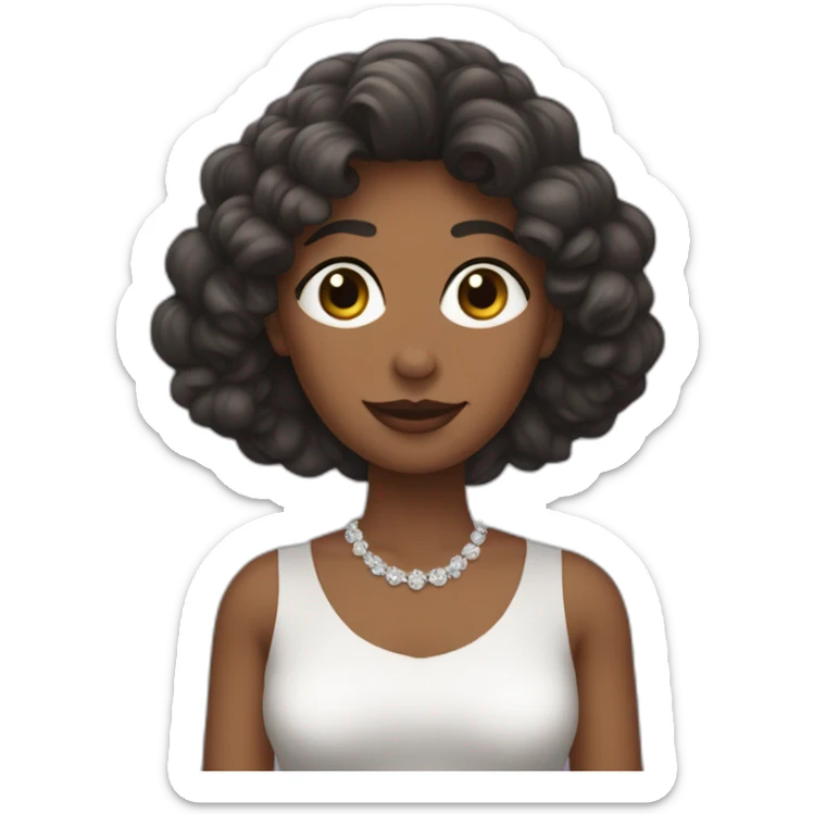 Une femme qui tend ses bras et fait des doigts d'honneur sticker