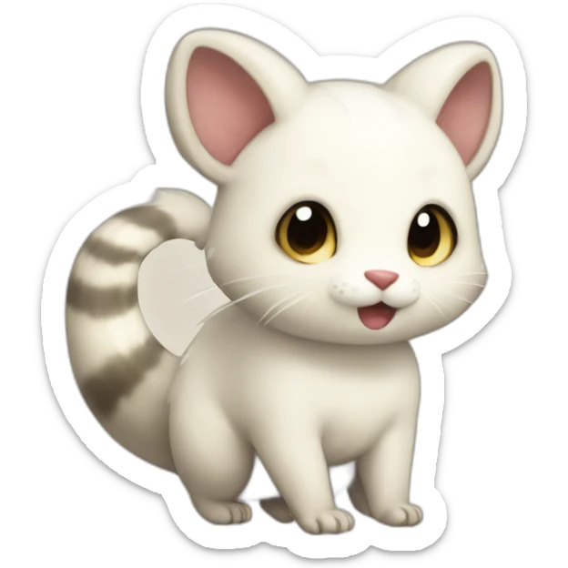 White Furret sticker