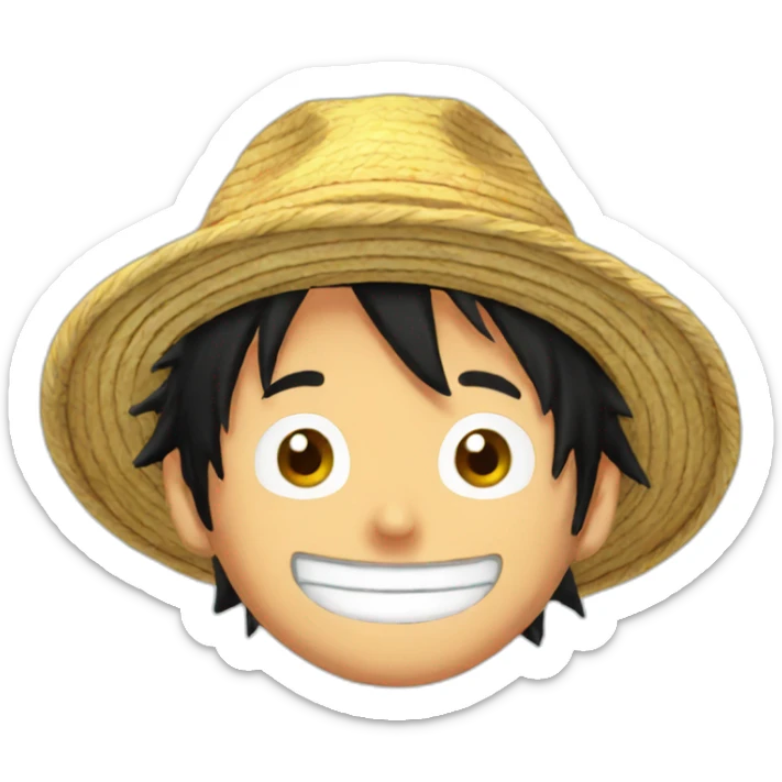 luffy hat sticker