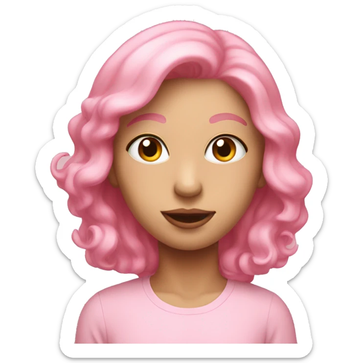 Pink pastel sticker