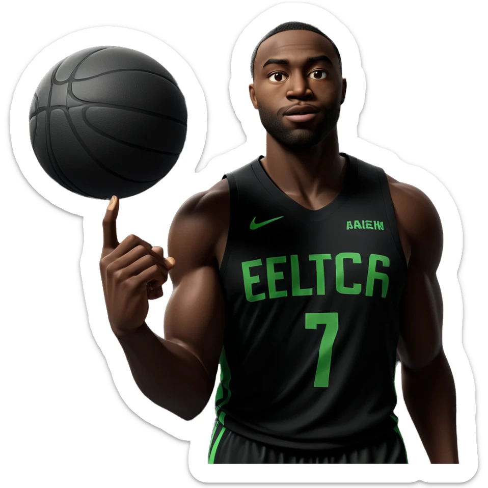 basketball player in sportswear sticker