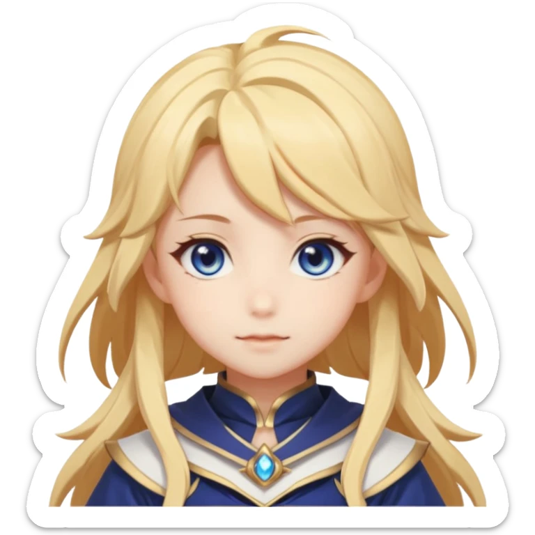 Cute Lumine from Genshin Impact in Photorealistic Hoyoverse Anime Style  sticker