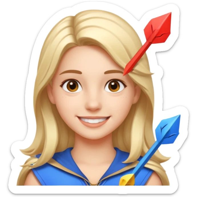 un emoji de una chica en una reunión con unas flechas que indiquen duplicar la velocidad sticker