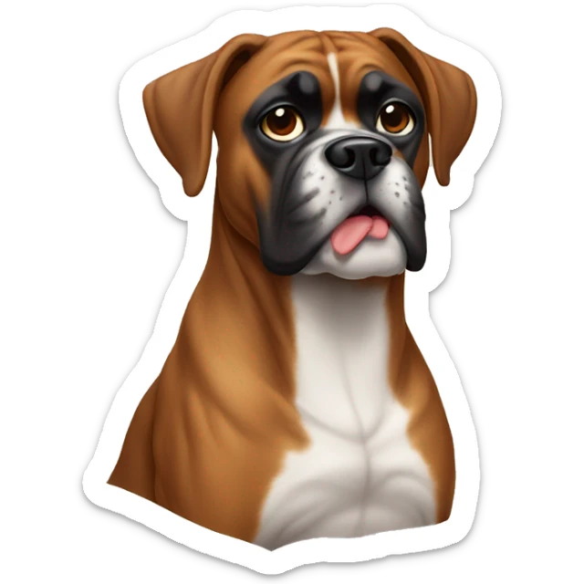 Boxer dog sticker
