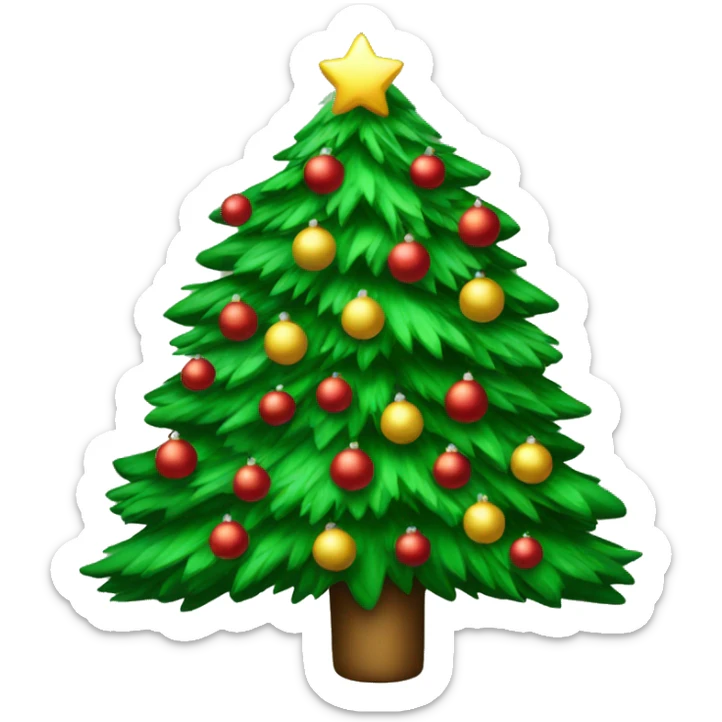 Christmas tree sticker