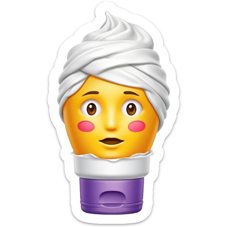 hand cream tube that is empty, crumpled, very wrinkled, cap on, no face, colorful and vibrant design, looks like a beauty product sticker