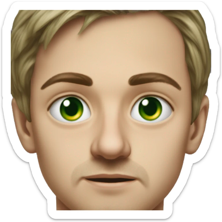 25 year old green eyed peasant during the 1917 revolution in russia photorealistic serious sticker