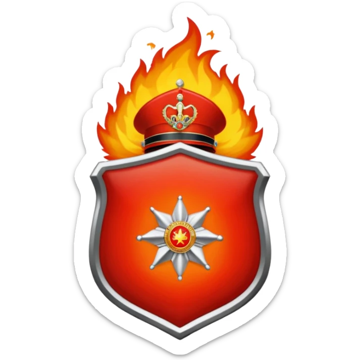 Crea l'emoji della granata fiammante dei Carabinieri Italiani sticker