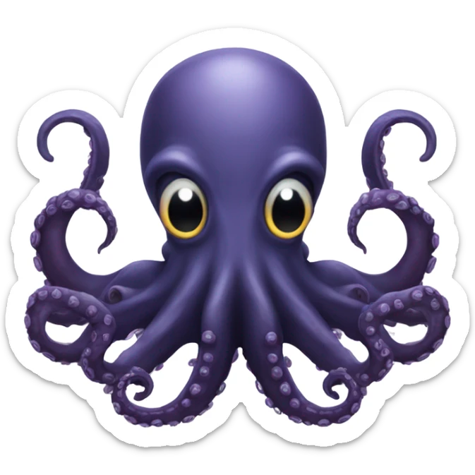 Gothic octopus sticker