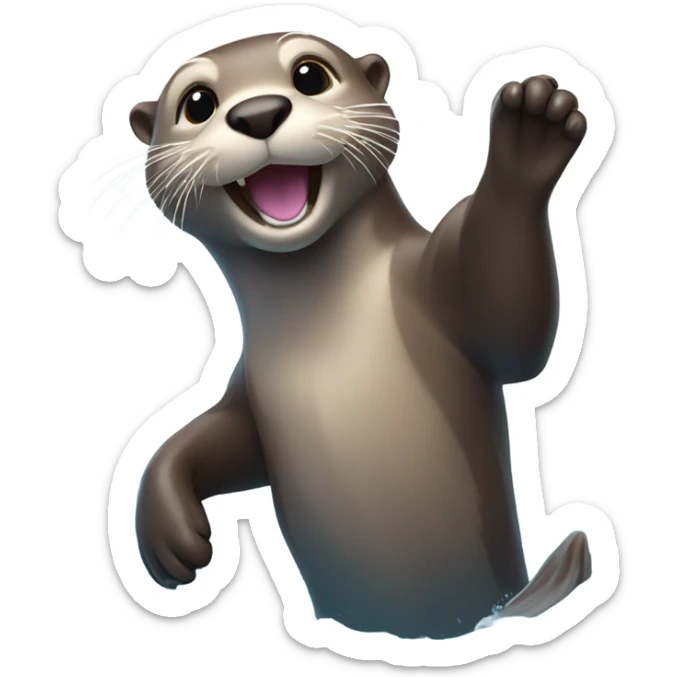 Otter sticker